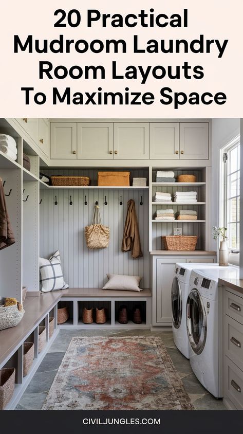 Mud Room Cleaning Closet, Boot And Laundry Room, Entryway With Laundry Room, Awkward Shape Utility Room, Laundry Room Mudroom Makeover, Laundry Room Pantry Mudroom Combo, Laundry Room With Washer And Dryer On Opposite Walls, Laundry Room Built Ins Diy, Laundry Room New Build