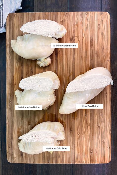 How To Brine Chicken Breasts Wet Brine Chicken, How To Brine Chicken Breast, Brining Chicken Breast, Chicken Breast Brine, Brined Chicken Breast, Chicken Breast Brine Recipe, Dry Brine Chicken, Brine For Chicken, Simple Chicken Brine