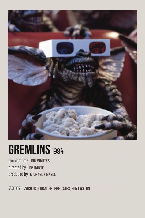 Posters Horror, Gremlins Movie, Halloween Movie Poster, Indie Movie Posters, Horror Prints, Old Movie Posters, Iconic Movie Posters, Movie Card, Film Posters Minimalist