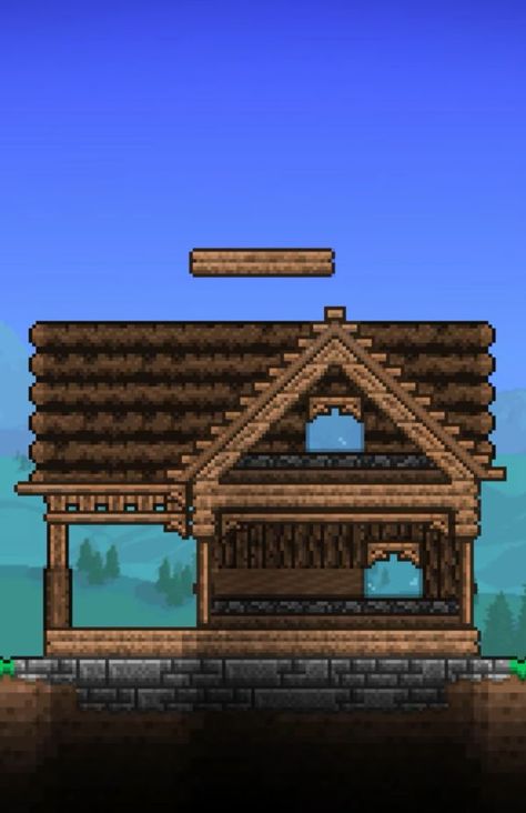 Terraria Aesthetic House, Terraria Garden Ideas, Easy Terraria House, Terraria Roof Design, Terraria House Ideas Simple Npc, House Ideas Terraria, Terraria Crafting Station, Terraria Workshop, Terraria Houses Ideas