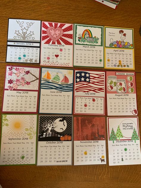 Diy Calender 2024, Craft Calendar Ideas, Home Made Calendar Ideas, Calendar Scrapbook Ideas, Calander Making Ideas, Paper Calendar Ideas, Scrapbook Calendar Ideas, Callender Handmade 2024, Homemade Calendar Ideas