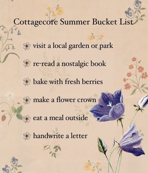 Cottagecore Bio Ideas, What Is Cottagecore, Guide To Cottagecore, Cottagecore Words Aesthetic, Cottagecore Activities, Aesthetic Cottagecore Quotes, Cottagecore Things, Cottagecore Bullet Journal, Cottagecore Life