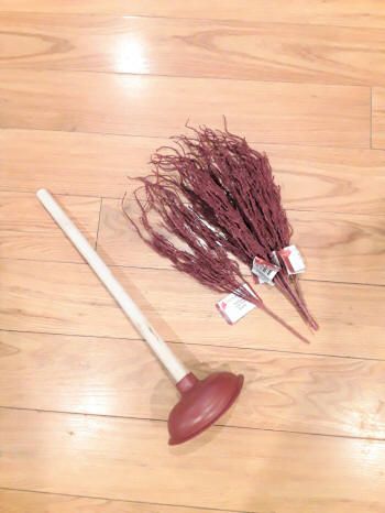 How to make a dollar store witches broom | Crazy DIY Mom Halloween Broomstick Decorations Diy, Broom Halloween Decor, Make Witches Broom, Scary Witch Decorations Diy, Broom Decorations For Halloween, Witch Broom Wreath, Broom Decorations Ideas, Witches Broomsticks Diy, Diy Witch Halloween Decor