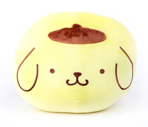 Pompompurin Pumpkin, Pompompurin Widget, Sanrio Items, Face Cushion, Brown Beret, Home And Kitchen Products, Dining Ware, Round Cushion, Hello Kitty My Melody