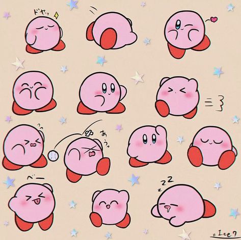 Kirby Drawing, Anime Dp, Line Face, Tattoo Mini, Kirby And Friends, Kirby Character, Game Designer, Kirby Stuff, Sketch Book Ideas