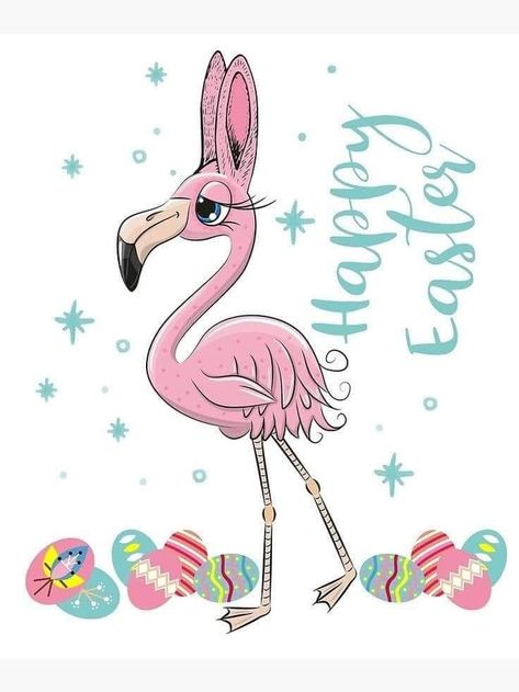 Easter Rabbit Crafts, Happy Easter Funny, Happy Easter Quotes, Flamingo Pictures, Happy Easter Sunday, Rabbit Crafts, Funny Flamingo, Camping Shirts, Easter Images