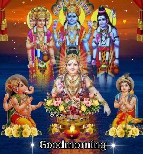 Hindu Images, Good Morning God Images, Photo Good Morning, Good Morning Msgs, Be Happy Always, Good Morning Happy Friday, Hindu Statues, Good Morning Images Hd, Good Morning God