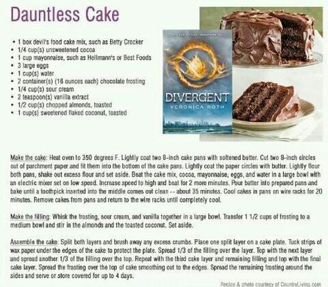 Dauntless Cake Recipe Divergent Party, Dauntless Cake, Devils Food Cake Mix Recipe, Unsweetened Cocoa, Divergent, Breakfast Lunch Dinner, Dessert For Dinner, Let Them Eat Cake, Eat Cake