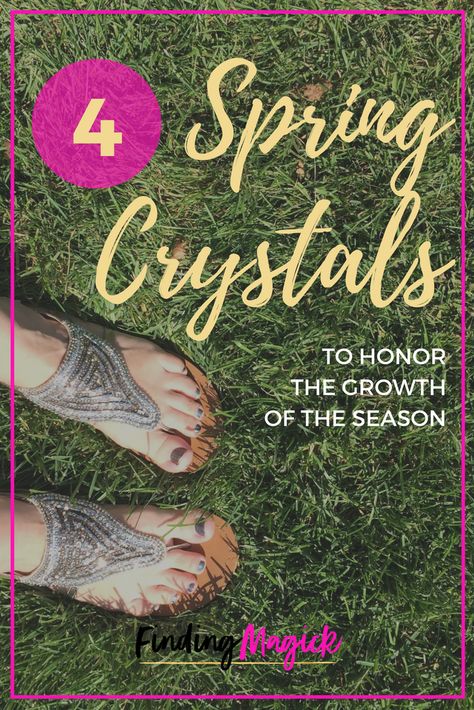 Spring Crystals Main Blog Pic Spring Crystals, Ostara Ritual, Crystals For Sleep, Rituals Products, Witchy Women, Spells For Beginners, Fire Festival, Crystal Uses, Prosperity And Abundance