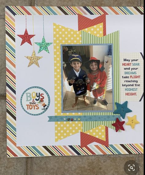 Scrapbook Ideas For Preschoolers, Preschool Scrapbook Layouts, 6x6 Scrapbook Layouts, Kids Scrapbook Ideas, Baby Boy Scrapbook Layouts, Family Scrapbook Layouts, School Scrapbook Layouts, Fall Scrapbook Layouts, Boy Scrapbook Layouts