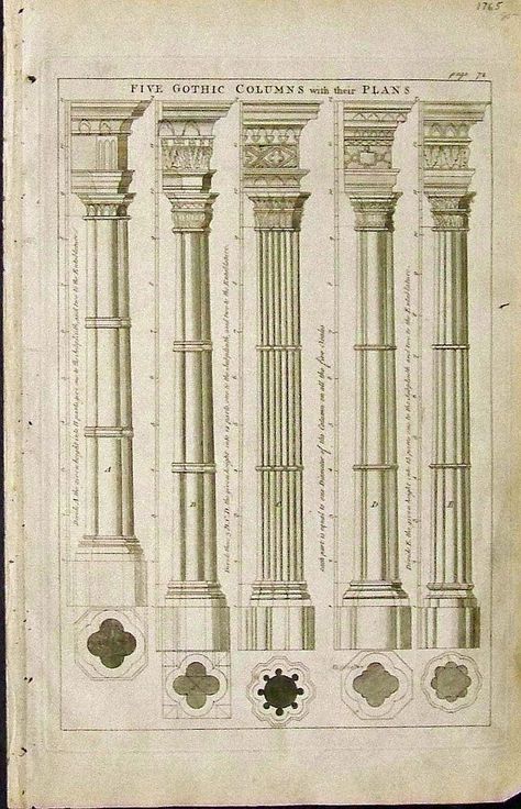 Gothic columns Gothic Architecture Pillar, Gothic Column Architecture, Gothic Column, Gothic Pillar, Architecture Antique, Architectural Orders, Architecture Blueprints, India Architecture, Gothic Pattern