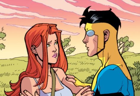 Atom Eve And Mark, Eve And Mark Matching Pfp, Eve And Mark, Mark And Eve Invincible Matching Pfp, Mark And Eve Invincible, Mark X Eve, Mark And Eve, Invincible Matching Pfp, Invincible Comic