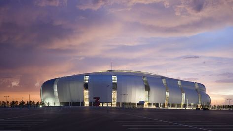 In advance of Sunday's big game at Arizona's Eisenman Archiects–designed State Farm Stadium, RECORD's Suzanne Stephen's talks with firm principal and self-described football nut Peter Eisenman. Arizona Cardinals Stadium, State Farm Stadium, Peter Eisenman, Stadium Design, Sports Stadium, Architect Design House, State Farm, Higher Design, Arizona Cardinals