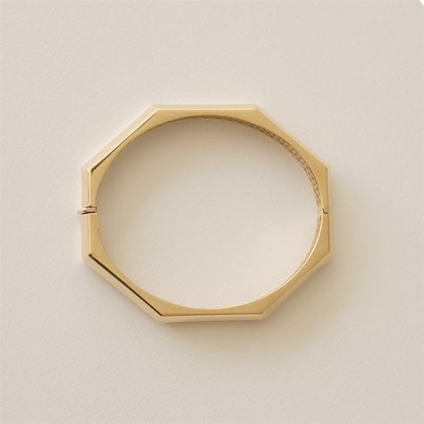 Hexagon Bangles Gold, Hexagon Bangle, Hexagon Bracelet, Solid Gold Bangle, Custom Bangle, Oxidised Silver Jewelry, Angular Design, Gold Bangles For Women, Solid Gold Bracelet