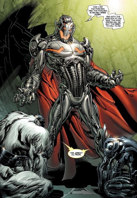 Ultron Ultron Comic, Ultron Marvel, Comic Book Artwork, Marvel Villains, Marvel Comic Universe, Marvel Comic Character, Age Of Ultron, Marvel Comics Art, Ms Marvel