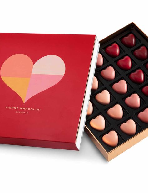 Valentine Chocolate Packaging, Chocolate Bonbons Packaging, Valentines Packaging, Valentines Day Luxury, Valentines Products, Valentines Chocolates, Soap Valentine, Pierre Marcolini, Valentines Chocolate