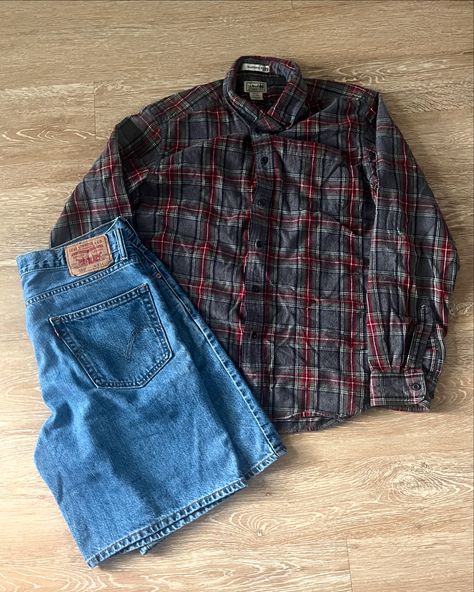 L.L Bean flannel -SOLD Streetwear Essentials, Y2k Streetwear, L L Bean, Skirt Leather, Coat Dress, Sweater Skirt, Sweatshirt Shirt, Jean Shirts, Casual Skirts