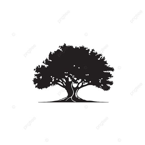 Tree Oak Logo Design Icon Vector Tree Icon Logo, Oak Tree Logo Design, Oak Logo, Adventure Logo Design, Tree Icons, Logo Tree, Trees Silhouette, White Oak Tree, Feather Logo