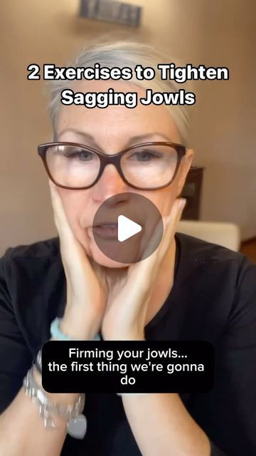 Liz Wadden | Anti-Aging Enthusiast on Instagram: "Want to Reduce Sagging Jowls?   Comment “COURSE” for more info and read this 👇🏼  Did you know that incorporating daily face yoga exercises into your routine can work wonders in combating sagging jowls?   Because Face Yoga:  🌺exercises tone and tighten facial and neck muscles, creating a natural facelift effect and reducing sagging jowls for a youthful appearance.  🌺exercises boost blood flow, delivering nutrients and oxygen to the skin, stimulating collagen production, and enhancing skin elasticity for firmer, lifted jowls.  🌺is targeted exercises for facial muscles. Face yoga strengthens jowl muscles, lifting and tightening them gradually, like a workout routine for your face!  🌺not only enhances physical appearance but also mental w Exercise For Sagging Jowls, Neck And Jowl Exercises, Sagging Face Exercise, How To Tighten Saggy Jowls, Sagging Jowls Face Yoga, Face Exercises For Jowls, Exercise For Jowls, Saggy Jowls Exercise, Facial Yoga For Jowls