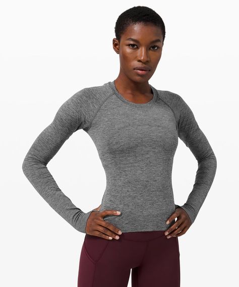 Spring Workout, Lululemon Swiftly Tech Long Sleeve, Swiftly Tech Long Sleeve, Lululemon Long Sleeve, Long Sleeve Outfits, Lululemon Swiftly Tech, Long Sleeve Workout, Lululemon Swiftly, Swiftly Tech