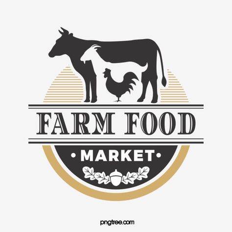 Meat Logo Design, Fish Branding, Market Logo, Hologram Colors, Farm Logo Design, Cow Logo, Fun Graphics, Shop Signage, Meat Shop