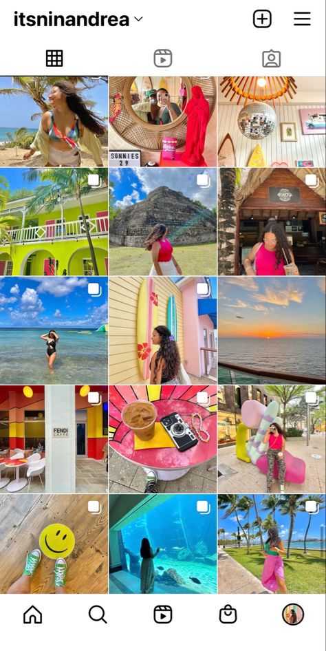 Colorful Instagram Aesthetic, Vibrant Instagram Feed, Colorful Feed Instagram, Aesthetic Instagram Feed Ideas Colorful, Instagram Feed Ideas Colorful, Bright Instagram Feed, Instagram Theme Ideas Color Schemes, Instagram Rebranding, Colorful Instagram Feed