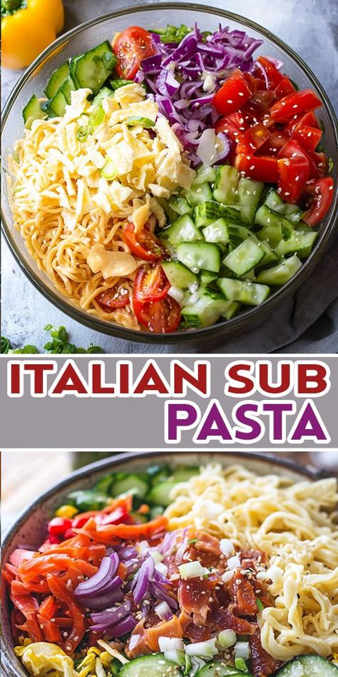 Our Italian Sub Salad combines all the flavors of your favorite Italian sub sandwich into a vibrant, healthy salad! Perfect for lunch, dinner, or meal prep, this dish is not only packed with flavor but also loaded with fresh ingredients. 🌿 👉 Ready to try this Italian Sub Salad? Click on the image for the full recipe! Don't forget to save this Pin for later and share it with your friends who love Italian cuisine. #ItalianSubSalad #HealthyEating #SaladRecipes #ItalianFood #EasyRecipes #Foodie Italian Sub In A Tub, Italian Sub Salad, Sub Salad, Italian Sub Sandwich, Italian Lunch, Sub Sandwich, Italian Sub, Fresh Salad Recipes, Salad Healthy