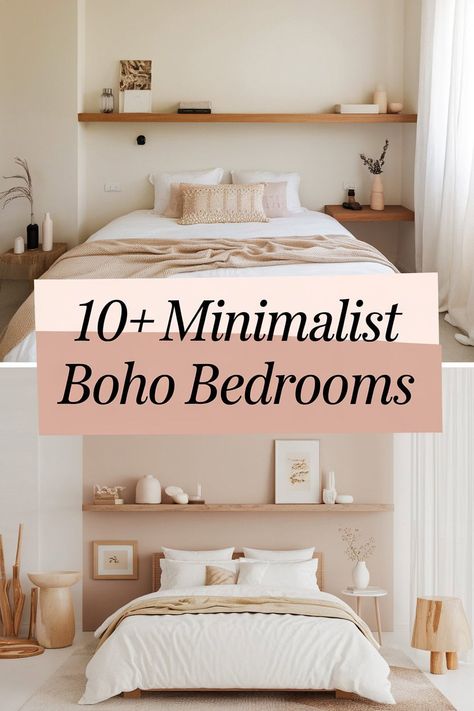 10 Minimalist Boho Bedrooms That'll Make You Swoon

Explore these dreamy minimalist boho bedrooms that will steal your heart! With cozy textures natural colors and simple decor these spaces feel warm and inviting. Perfect for relaxation these designs showcase plants woven textiles and soft lighting. Find inspiration to create your own peaceful retreat filled with style and comfort! https://fabricerie.com/minimalist-boho-bedrooms Cheap Minimalist Bedroom, Scandi Bedroom Ideas, Boho Scandinavian Bedroom, Boho Minimalist Home, Minimalist Boho Bedrooms, Bedroom Minimal, Boho Loft, Scandinavian Home Interiors, Boho Bedrooms