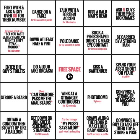 A saucy & daring bingo game specially designed for your hen do! Including 25 daring challenges, you're gonna need some guts, a lot of alcohol and giggles to win. CLICK LINK TO DOWNLOAD #henpartygames #henpartybingo #naughtybingo #hendogames Drinking Challenges Games, Hen Do Bingo, Funny Hens Party Games, Hen Do Games Funny, Family Friendly Hen Party Games, Hen Party Bingo, Hens Night Games Bingo, Hen Party Games Printable, Dare Questions