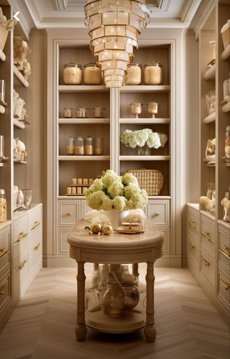 Susan Kasler Interiors, Eat In Pantry, Scullery Kitchen Ideas, Luxury Pantry Walk In, Luxurious Pantry, Dream Pantry Walk In Luxury, Walk In Pantry Design, Luxury Pantry, Scullery Ideas