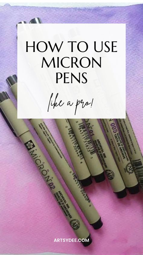 Here are 12 top tips & tricks on how to use micron pens to help get your creative juices flowing! Micron Pen Art, Letters Tattoo, Letters Ideas, Micron Pens, Ink Pen Art, Watercolor Wash, Art Instructions, Mixed Media Art Journaling, Drawing Lessons