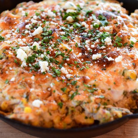 Chicken Street Corn Skillet by Ree Drummond Corn Skillet Recipe, Street Corn Skillet, Chicken Street Corn, Corn Skillet, Skillet Casserole, Pioneer Woman Chicken, Ree Drummond Recipes, Supper Ideas, Pioneer Woman Recipes