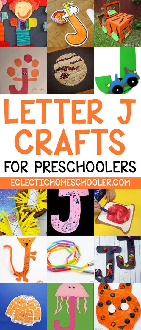 Need a letter J craft for your letter of the week program? Here are sixteen awesome and fun letter J crafts for preschoolers for you to choose from. Letter J Crafts For Preschoolers Art, J Projects For Preschoolers, Letter Jj Activities For Preschool, Letter J Art Preschool, Letter J For Preschoolers, Letter J Activities For Toddlers, Letter J Crafts For Toddlers, J Crafts For Preschoolers, Letter J Crafts For Preschoolers