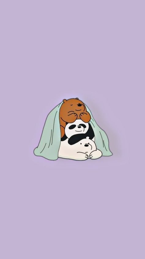 We Are Bears, We Bear Bears, Cute Dog Drawing, Watercolor Wallpaper Iphone, Purple Wallpapers, We Bare Bears Wallpapers, Bear Bears, The Three Bears, Ice Bear