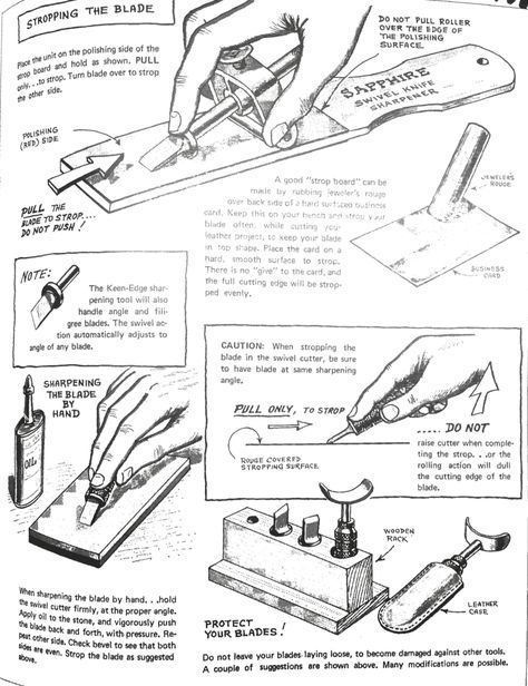 Craftool swivel knife sharpening 2 Swivel Knife, Cool Pocket Knives, Leather Tutorial, Leatherworking Tools, Leather Working Patterns, Leather Working Tools, Engraved Pocket Knives, Leather Tooling Patterns, Tooling Patterns