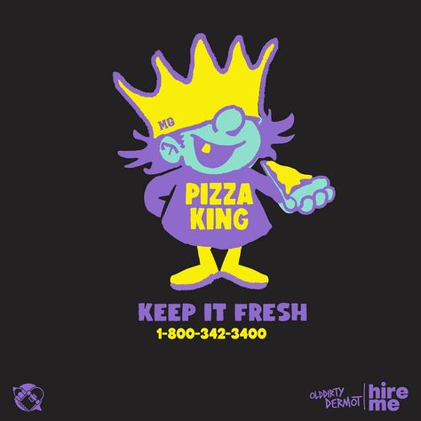 Pizza King! by Dermot Reddan on Dribbble Pizza King, Global Community, Pizza, Pizzas