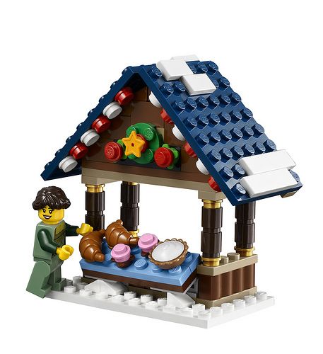 10235 Winter Village Market (10) | Flickr - Photo Sharing! Lego Gingerbread House, Christmas Lego, Lego Christmas Village, Lego Winter Village, Lego Village, Village Market, Lego Advent, Lego Winter, Lego Furniture