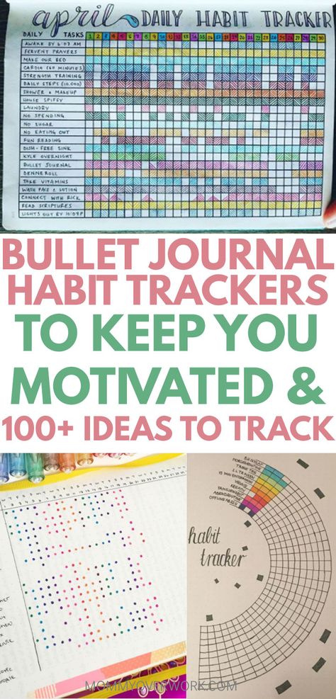 Learn how to make a BULLET TRACKER HABIT TRACKER. Get a free check list key of 101+ ideas on things to put in it broken down by categories from house chores and cleaning, water and fitness, mental health and more. See simple, creative pages for layout inspiration to DIY in your bujo / planner. Track your habits daily in a small weekly, monthly, or large yearly spread. Minimalist to elaborate. Circle to vertical and in between. See my printables post for a free 30 day tracker template chart. Fitness Journal Printable, Diy Fitness, How To Bullet Journal, Tracker Ideas, To Do Planner, Habit Tracker Bullet Journal, Bullet Journal Tracker, Journal Diy, Habit Tracking