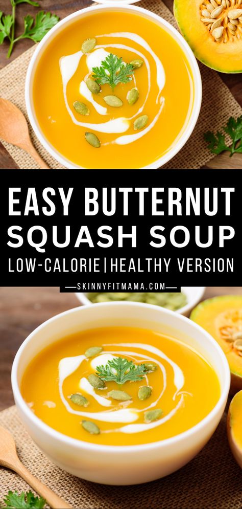 Low Calorie Soup Instant Pot, Low Sodium Butternut Squash Soup, Low Cal Butternut Squash Soup, Butternut Squash Soup Low Calorie, High Protein Bariatric Soup Recipes, Low Calorie Butternut Squash Soup, Butternut Squash Soup Protein, High Protein Squash Recipes, High Protein Cauliflower Soup