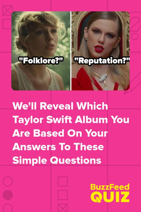 We'll Reveal Which Taylor Swift Album You Are Based On Your Answers To These Simple Questions Taylor Sift, Taylor Swift House, Taylor Swift Quiz, Taylor Swift Games, Taylor Swift New Album, Taylor Swif, Friend Quiz, Simple Questions, Quizzes For Fun