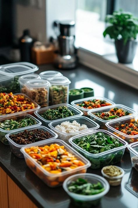 Master meal prepping for a plant-based diet to save time and stay healthy. 🥗📅 #PlantBasedMealPrep #HealthyLiving Meal Prep Ideas Aesthetic, Healthy Cooking Vision Board, Healthy Food Vision Board Aesthetic, Plant Based Vision Board, Healthy Meal Vision Board, Meal Prep Aethstetic, Healthy Food For Vision Board, Vegan Meal Prep Aesthetic, Vision Board Meal Prep