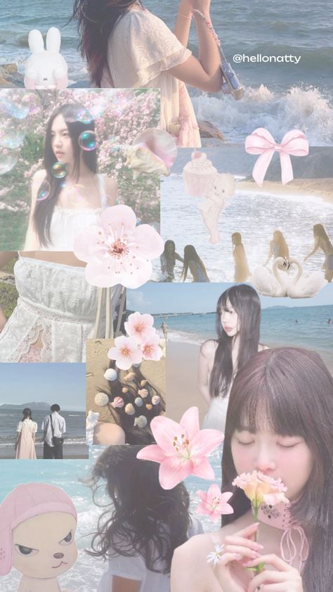 shoujo summer ⋆𐙚₊˚⊹ ᡣ𐭩 #summer #girlhood #pink #pastel #girly #moodboards Shoujo Beach Outfit, Shoujo Girl Outfit Summer, Shoujo Aesthetic Outfits, Angelic Core, Shoujo Summer, Beach Room Aesthetic, Shoujo Outfits, Shoujo Aesthetic, Shoujo Girl