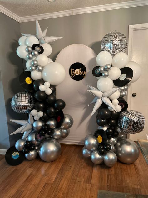 Balloon backdrop by Arches and More Event Rentals Rock N Roll Backdrop, Balloon Backdrop, Event Rentals, Balloon Arch, Event Rental, Rock N, Rock N Roll, Arch, Balloons