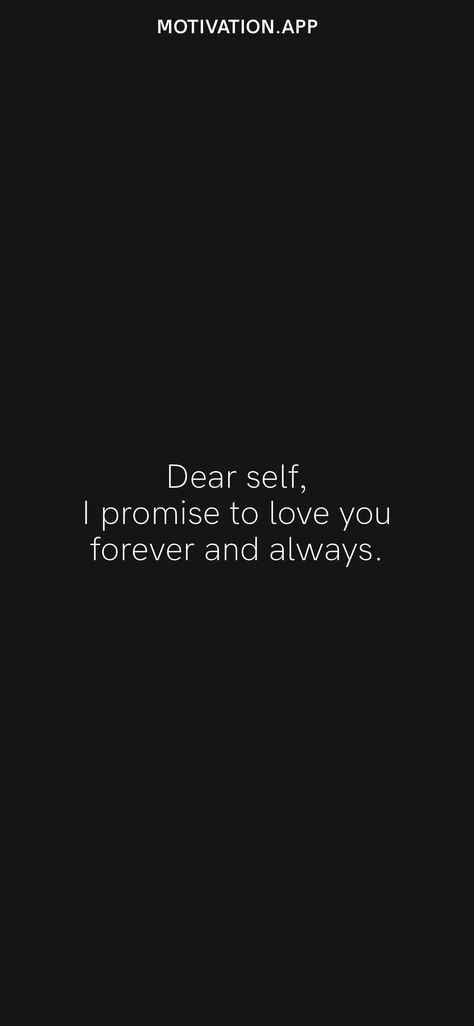 Promise Myself Quotes, Promise To Self, Winning Quotes, Magical Quotes, Medical Wallpaper, Motivation App, Forever And Always, Dear Self, Never Leave You