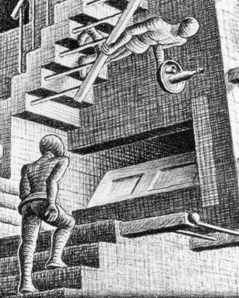 The Artwork of MC Escher - Owlcation - Education Escher Relativity, Surreal Room, Crazy Stairs, Escher Stairs, Escher Paintings, Mc Escher Art, Escher Drawings, Escher Art, Stair Art