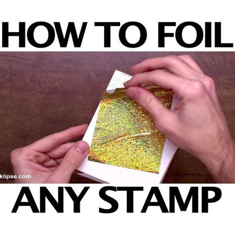 Stamping Scrapbooking Ideas, Foiling With Laminator, Crafts With Stamps, Foil Birthday Cards, Deco Foil Projects, Foil Flowers Diy, Laminator Crafts For Kids, Foiled Cards Ideas, Foil Cards Ideas