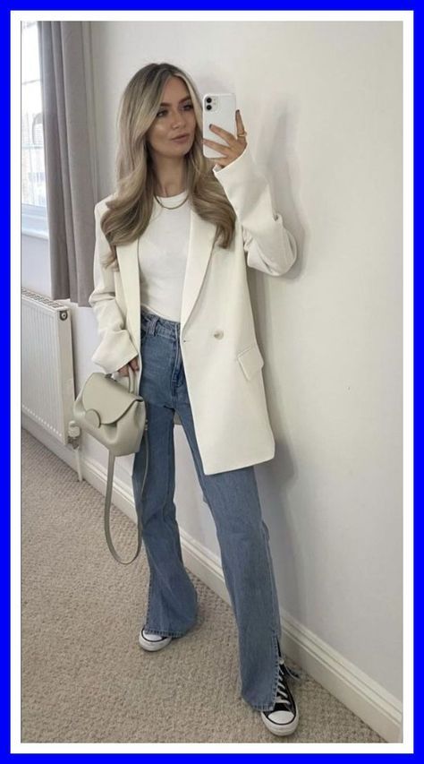 Outfit Blazer Blanc, Networking Event Outfit, Event Outfit Ideas, Corporate Attire Women, Networking Outfit, Corporate Baddie, Classy Business Outfits, Chic Business Casual, Business Attire Women