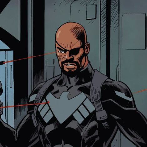 nick fury Nick Fury Aesthetic, Nick Fury Comic, Marvel Nick Fury, Aesthetic Comic, Marvel Stories, Black Superheroes, Comic Artwork, Avengers Team, Comic Icons