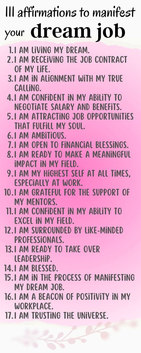 Dreaming of a career shift, but not sure how? My Beginner's Guide paired with 111 Powerful Affirmations will be your guiding light towards manifesting your dream job. Harness the power of affirmations to reshape your beliefs and open doors to new opportunities. ... How To Manifest Your Dream Job, How To Manifest Dream Job, Career Shift Quotes, I Call Back My Power Affirmations, Getting A Job Manifestation, Manifestation Job Affirmations, Dream Career Affirmation, Manifesting New Job, Career Affirmations Law Of Attraction