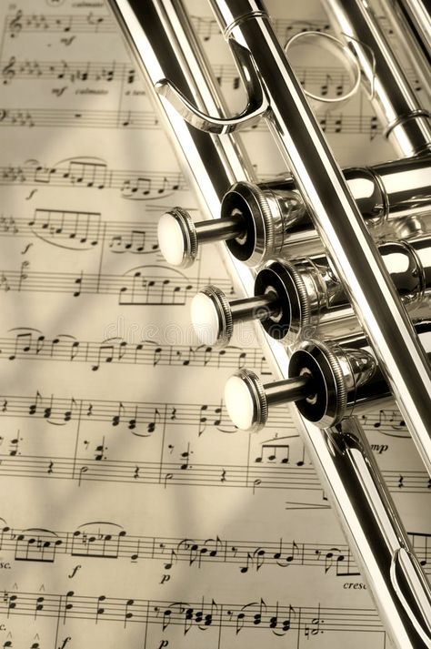 Notes. Trumpet on musical notes as background close up , #affiliate, #musical, #Trumpet, #Notes, #close, #background #ad Trumpet Background, Horn Aesthetic, Trumpet Wallpaper, Trumpet Aesthetic, Trumpet Notes, Music Art Drawing, Country Music Art, Silver Trumpet, Trumpet Music